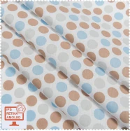 Экокоттон горошек / polka голубой  SRTK-123768