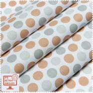 Экокоттон горошек / polka бежевый  SRTK-123769