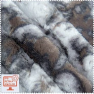 Мех коротковорсовый серый  SRTK-64672