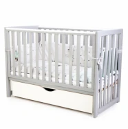 Ліжечко дитяче ЛД13 Верес сірий (з вибором опцій)  VRS-001295