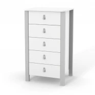 Комод Верес Монако високий 600 біло-сірий  34.1.351.2.17