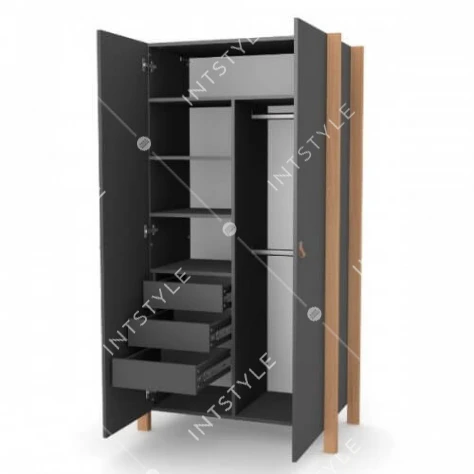 Шкаф Монако Верес темно-серый Арт.: 39.6.2.16 - Фото 2