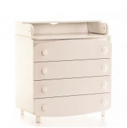 Комод пеленатор 900 слонова кістка Мишка  VRS-001133