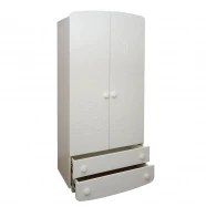 Шкаф №1 Резьба Мишка белый МДФ  VRS-001104