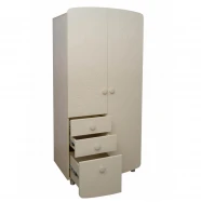 Шкаф №2 МДФ Мишка белый  VRS-001096