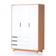 Шкаф Верес Манхеттен 1200 с ящиками бело-буковый  VRS-001089