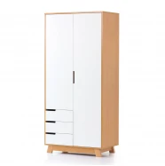 Шкаф Верес Манхеттен 850 с ящиками бело-буковый  VRS-001091