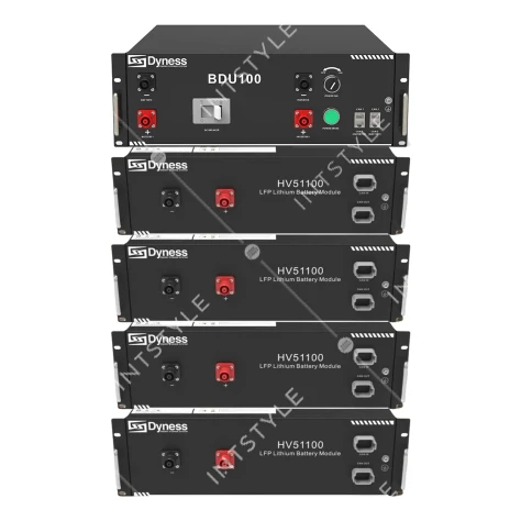 Блок батарей Dyness HV51100-4 20.48kW 204.8V 100Ah LiFePO4 BDU100 RACK Арт.: HV51100-4-20.48kW
