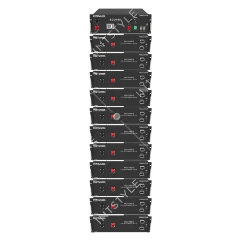 Блок батарей Dyness HV51100-11 56.32kW 614.4V 100Ah LiFePO4 BDU100 RACK Арт.: HV51100-11-56.32kW