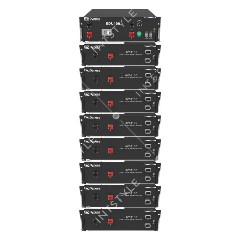 Блок батарей Dyness HV51100-8 40.96kW 409.6V 100Ah LiFePO4 BDU100 RACK Арт.: HV51100-8-40.96kW