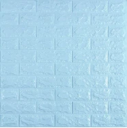 3D панель самоклеюча 700х770х7мм цегла Блакитна (005-7) SW-00000658  SW-00000658