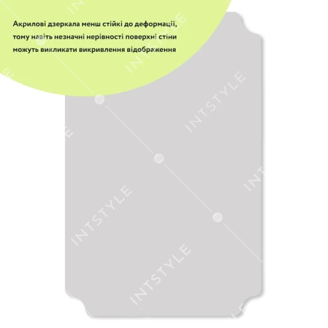 Зеркало акриловое самоклеющееся 270*420мм*2мм SW-00001520 Арт.: SW-00001520 - Фото 2