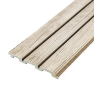 Рейка декоративная PS 2900х115х12мм Белый дуб SW-00001741  SW-00001741