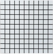 Самоклеющаяся алюминиевая плитка 300х300х3мм Белая мозаика SW-00001775  SW-00001775