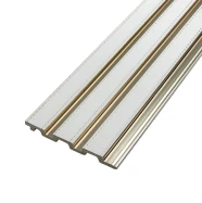 Рейка декоративная PS 2900х115х12мм Под белую кожу с золотом SW-00002130  SW-00002130