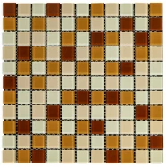 Мозаика из декоративного стекла 298х298х4,5мм Коричневая SW-00002363  SW-00002363