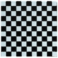 Мозаика из декоративного стекла 298х298х4,5мм Шахматка SW-00002366  SW-00002366