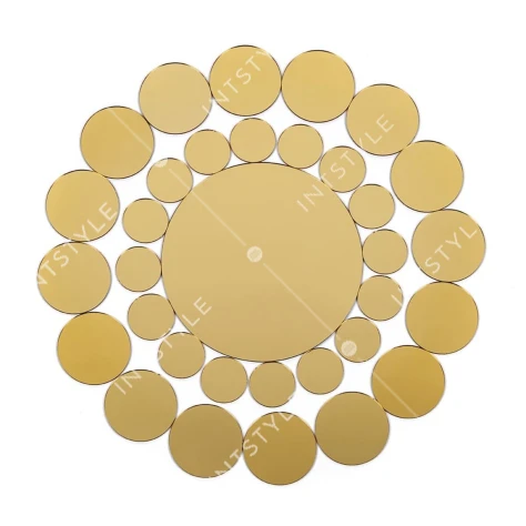 Зеркальный декор акриловый самоклеющийся золото,33шт (D) SW-00002499 Арт.: SW-00002499 - Фото 1