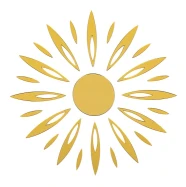 Зеркальный декор акриловый самоклеющийся золото, 25шт(D) SW-00002522  SW-00002522