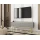 Тумба под телевизор Perfect Home Оро / Oro 2-дверная с золотыми ножками RTV135 MDF Серый - Фото 1
