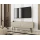 Тумба под телевизор Perfect Home Оро / Oro 2-дверная с чёрными ножками RTV135 MDF Бежевая - Фото 1