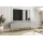 Тумба под телевизор Perfect Home Оро / Oro 3-дверная с золотыми ножками RTV175 Серый - Фото 1
