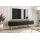 Тумба под телевизор Perfect Home Oro / Оро 3-дверная с золотыми ножками RTV175 Черный - Фото 1